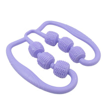 muscle massage roller 6 wheels relieve soreness leg muscle roller fitness roller muscle relaxer massage roller ring clip all round massaging uniform force elastic pp drop shaped for home use 1 pc
