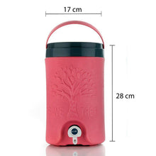 multicolored 5l insulated water jug with handle