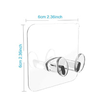 4861 transparent multi function wall storage hooks