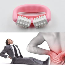6405 manual round handle plastic 2 rollers massage roller cellulite roller for legs arms back muscle pain relief and muscle relaxation