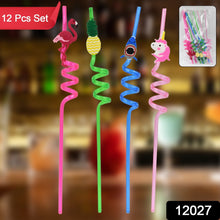 childrens plastic straws reusable plastic straws 12 pcs set mix design