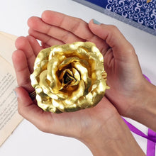 luxury gold plated golden rose valentines day gift