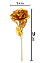luxury gold plated golden rose valentines day gift