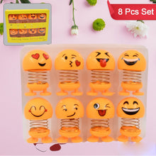 18026 funny emoji spring doll 8pc