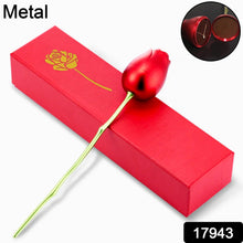 metal red rose couple jewelry box valentines day gift