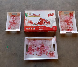 2292 plastic 3pc tray set