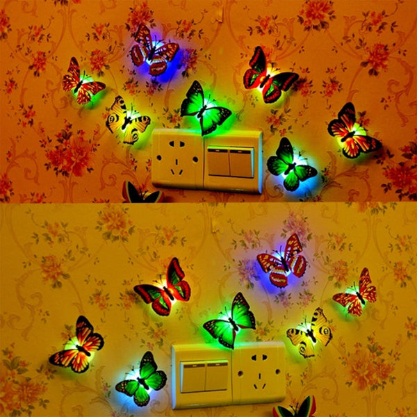 the butterfly 3d night lamp comes with 3d illusion design suitable for drawing room lobby n loose
