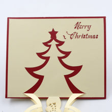 unique 3d pop up wishing card christmas 1 pc