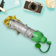 vegetable shaped folding umbrella plastic case creative fashion folding mini sun shade rain umbrella unique umbrella sun uv protection cute design 1 pc 2