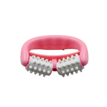 6405 manual round handle plastic 2 rollers massage roller cellulite roller for legs arms back muscle pain relief and muscle relaxation