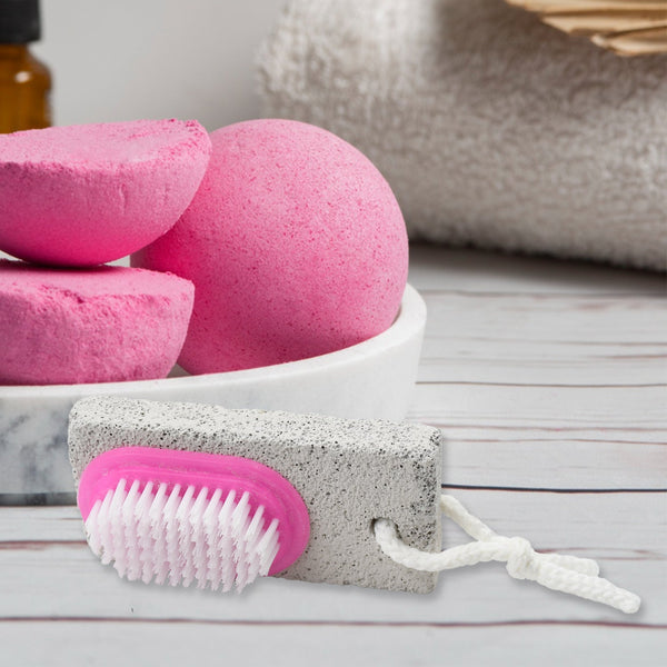 hand and foot brush with pumice stone to remove dead skin callus stone foot scrubber pedicure brush for dead skin