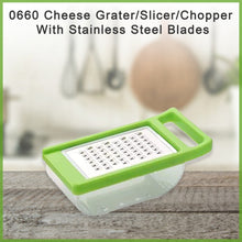 cheese grater slicer chopper with stainless steel blades 1