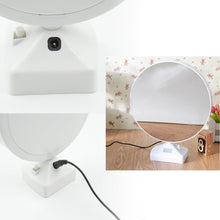 plastic 2 in 1 mirror come photo frame with led light