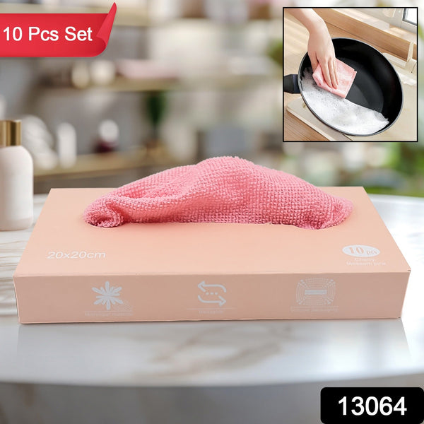 13064 microfiber cle cloth n box 10pc