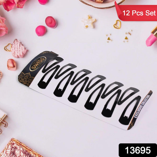 13695 metal hair clips 12pc set