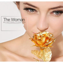 luxury gold plated golden rose valentines day gift