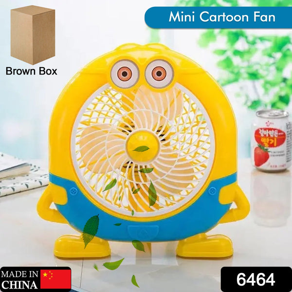 mini electric usb cartoon fan desk for children