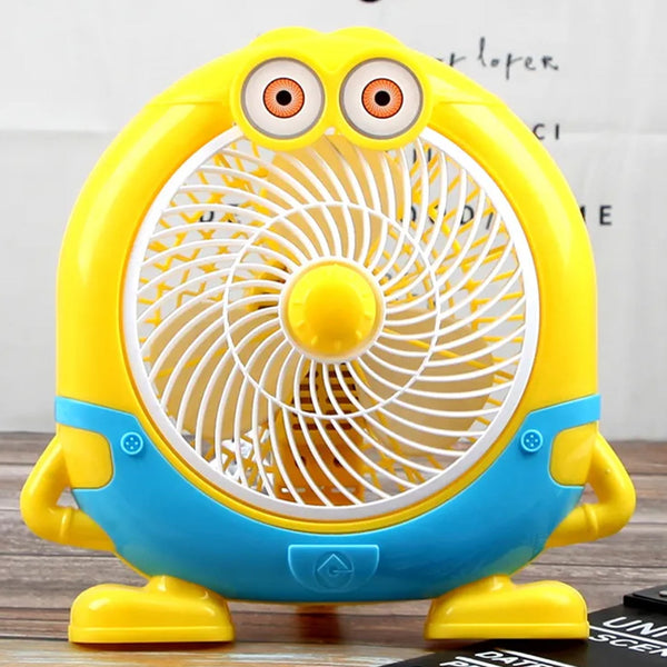mini electric usb cartoon fan desk for children