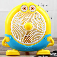 mini electric usb cartoon fan desk for children