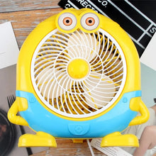 mini electric usb cartoon fan desk for children