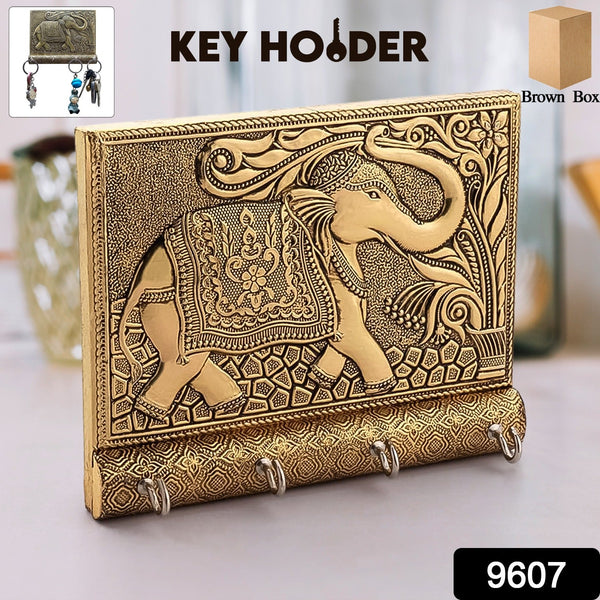 9607 wooden 4 hook key holder 1pc