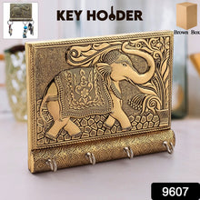 9607 wooden 4 hook key holder 1pc