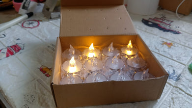 12 pcs flameless and smokeless decorative acrylic candles transparent led tea light candle for gifting house diwali christmas festival events decor candles 2
