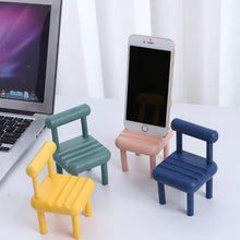 mobile phone holder mini chair cell phone stand portable smartphone dock cellphone holder for desktop design compatible with all mobile phones 1 pc