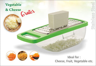 cheese grater slicer chopper with stainless steel blades 1