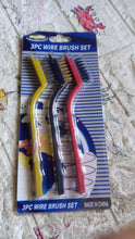 3pc mini wire brush set brass nylon stainless steel bristles household cleaning brush for gas stove smoke machine tool burner tiles tap rust removal welding slag dirt paint scrubbing 3 pcs set