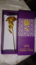 luxury gold plated golden rose valentines day gift
