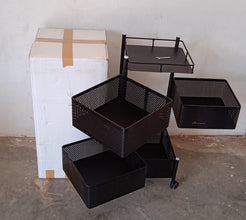 metal high quality kitchen trolley kitchen organizer items and kitchen accessories items for kitchen rack square design for fruits vegetable onion storage kitchen trolley with wheels 4 layer 3 layer