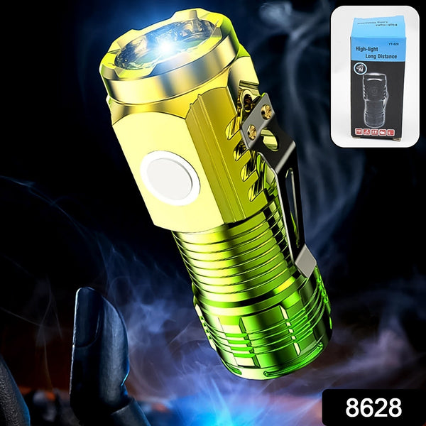 usb chargeable mini 3 led flashlight torch light 1 pc