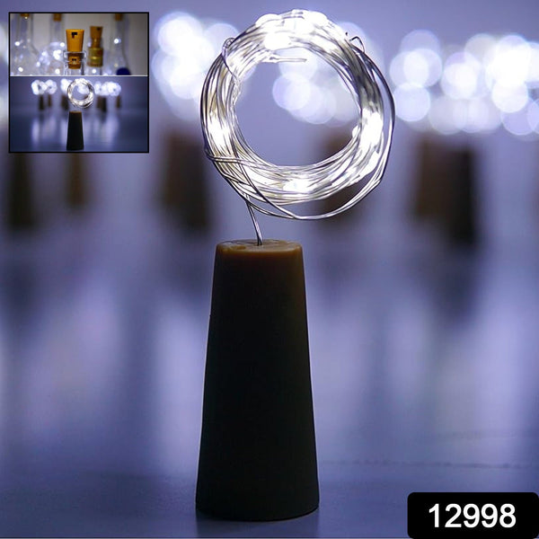 wine bottle cork string light multi led 2m copper wire