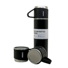 stainless steel vacuum flask set with 3 steel cups combo for coffee hot drink and cold water flask ideal gifting travel friendly latest flask bottle 500ml 1