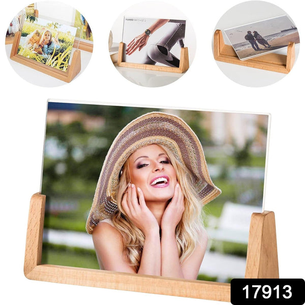 17913 wooden picture frame stand