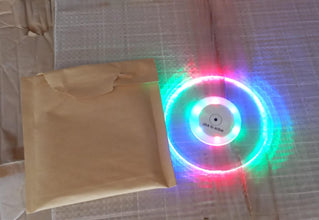 colorful led cocktail coaster round ultra thin