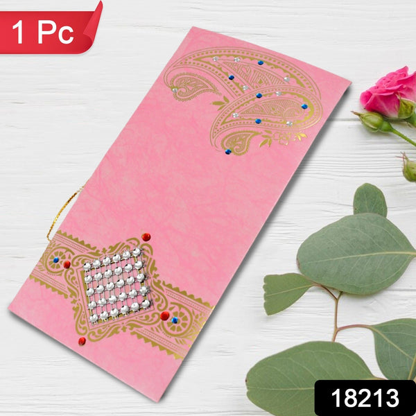 pink wedding gift card for couple