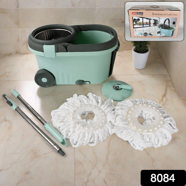 8084 ganesh steel spin bucket mop