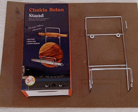 stainless steel chakla belan chimta stand