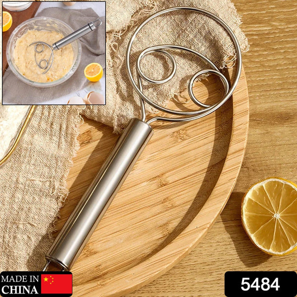 5484 dough whisk premium stainless steel dutch whisk dough hand mixer artisan blender for egg bread cake pastry pizza dough perfect baking tools whisking tirring kitchen tools 1 pc