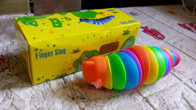 plastic slug fidget toys stress relieving fun play