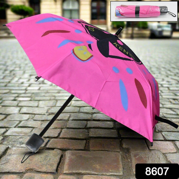 3 fold sun and rain umbrella manual open