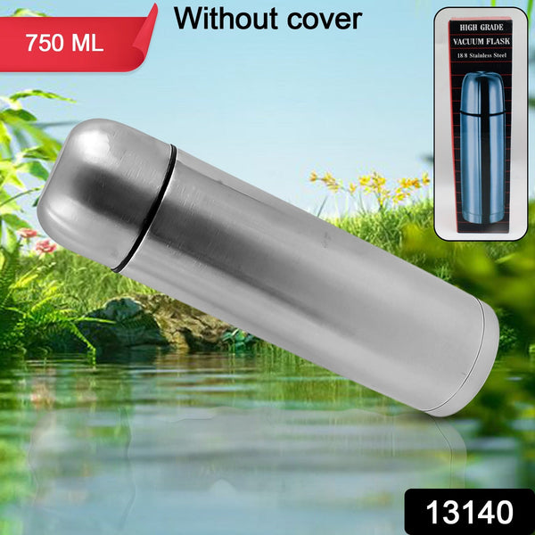 vacuum flask without cover 18 8 stainless steel hot and cold water bottle with push down lid double walled stainless steel bottle for travel home office school picnic 750 ml