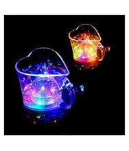 heart shaped blinking led glass gift cup