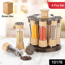 10176 360d spice jar rack 8pc set