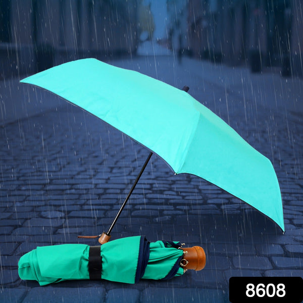 3 fold sun rain protective foldable umbrella