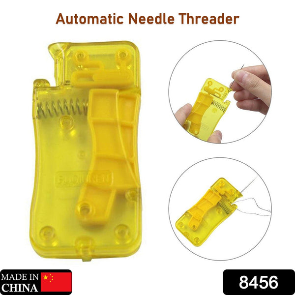8456 needle threader stylish appearance comfortable grip lightweight portable automatic needle threader for sewing for home 1 pc