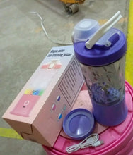 portable crusher juicer with multicolor light