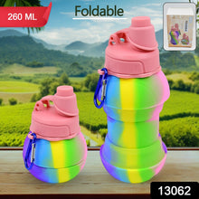 flexible silicone sports water bottle
